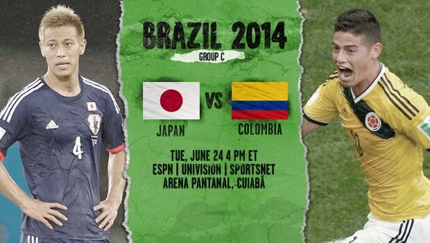 Japan vs Colombia