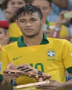 Neymar-with-bronze-shoe
