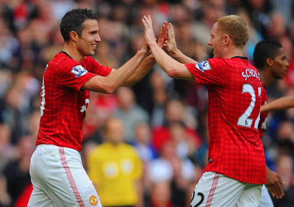 Robin Van Persie and Scholes