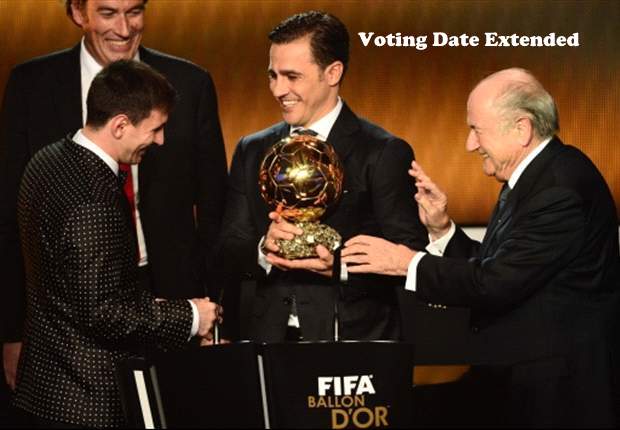 FIFA Ballon D'Or 2013 Voting Date