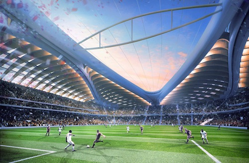 Capacity of Zaha Hadid stadium