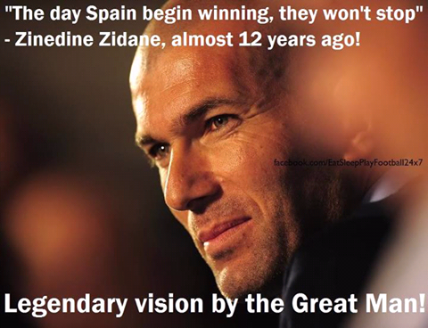 Spain quote of Zidane
