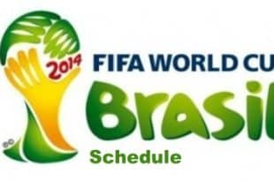 FIFA World Cup 2014 Schedule IST time