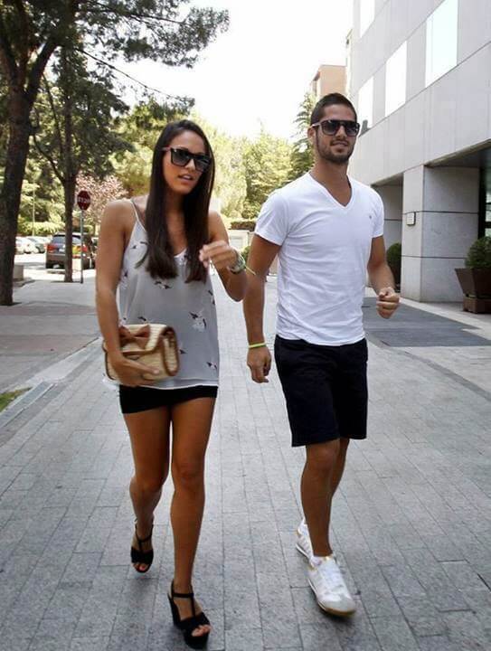 Isco with his girlfriend