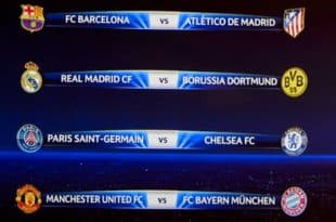 Quarter Final Match Fixtures of Champions league