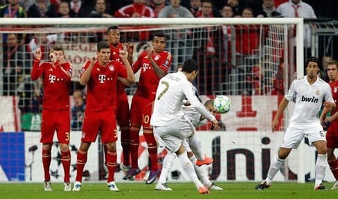 Cristiano Ronaldo against Bayern Munich