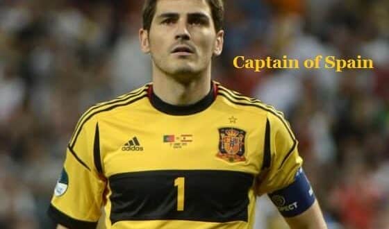 Iker Casillas Captain of Spain Football team