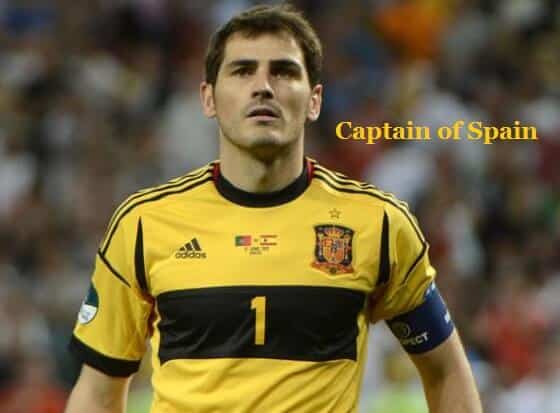 Iker Casillas Captain of Spain Football team