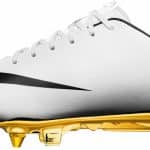 New White gold boots of Cristiano Ronaldo