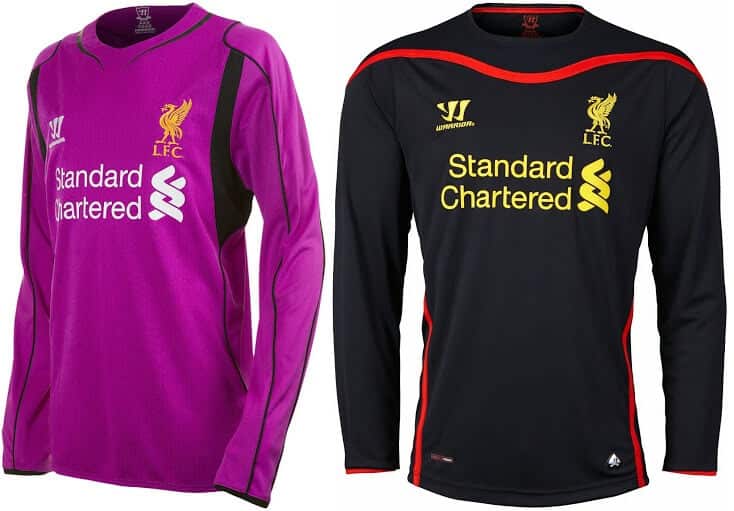 2014-15 Goalkeeper kit of Liverpool
