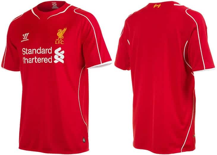Liverpool new home kit 2014-15 season
