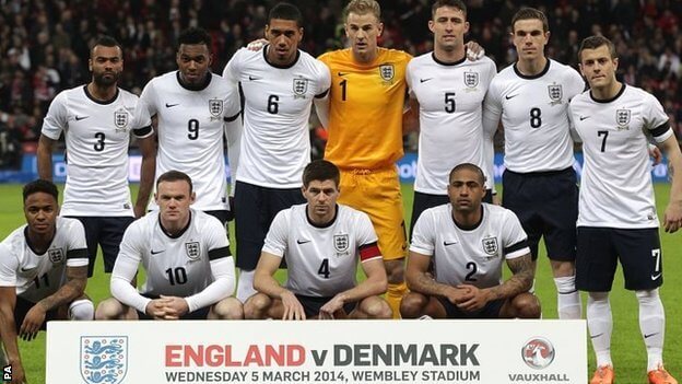World Cup 2014 Team photo of England