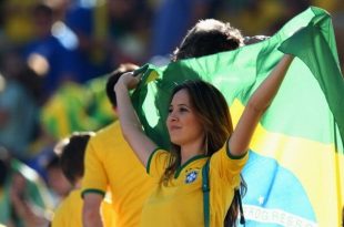 A Brazilian girl fan