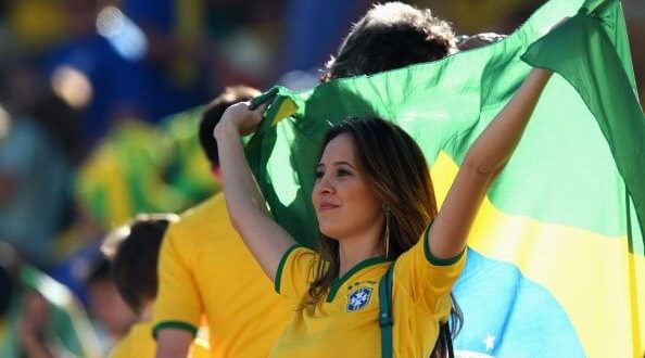 A Brazilian girl fan