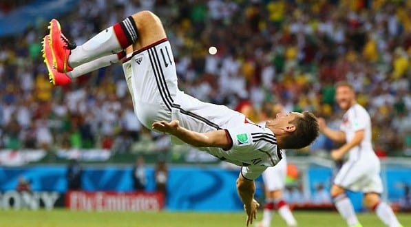 Video: Watch Miroslav Klose Goal Celebration Vs Ghana 2014 World Cup - ⚽ FootballWood.com