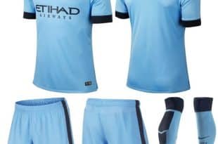 Manchester City 2014-15 home Jersey shorts