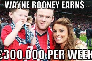 Wayne Rooney, pictured with son Kai and wife Coleen