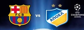 Barcelona vs Apoel time & telecast channels