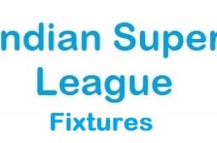 Indian Super League 2014 Fixtures