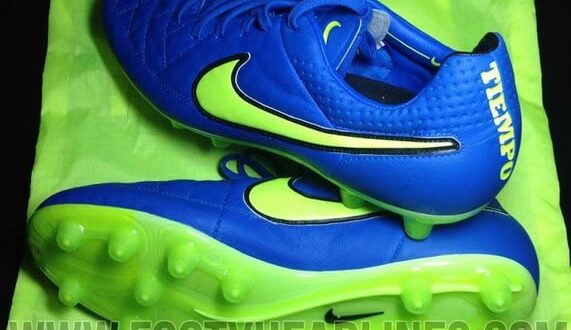 Nike Blue Volt Tiempo Legend 2014-15 footbal boots