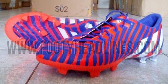 Adidas Predator Instinct red blue boots