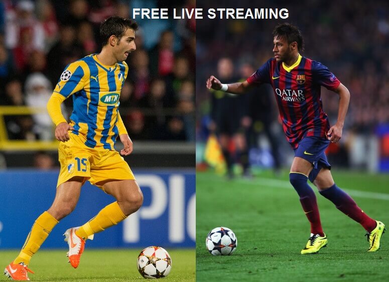 Apoel vs Barcelona free live streaming online
