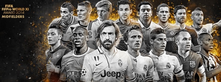 fifpro world xi 2014 fifteen midfielders names revealed by fifa footballwood fifpro world xi 2014 fifteen midfielders names revealed by fifa footballwood