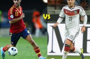Spain vs Germany IST Time TV telecast channels