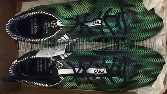 Adidas Adizero F50 2015 black green shoes