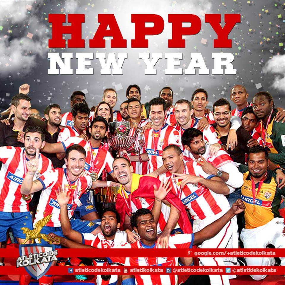 Atletico de Kolkata wishing Happy New Year 2015