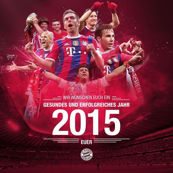 Bayern Munich Happy new Year 2015 wallpaper