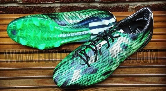 adidas f50 black green