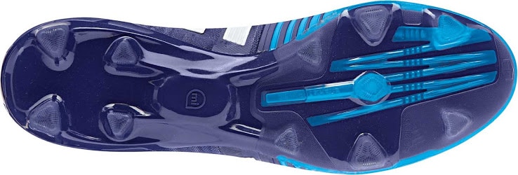 Blue white Adidas Nitrocharge Amazon boots of Adidas