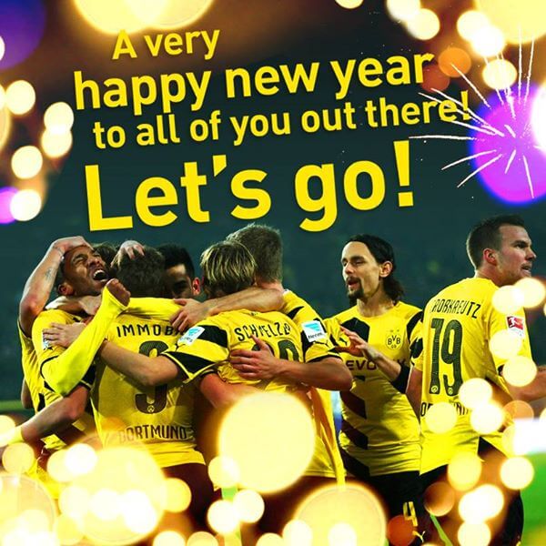 Borussia Dortmund 2015 New year photo