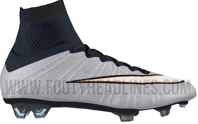 cr7 silver boots