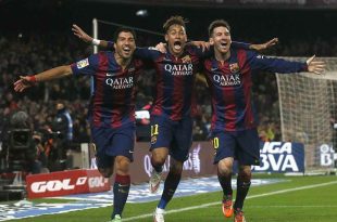 Messi, Neymar, Suarez scored against Atletico Madrid
