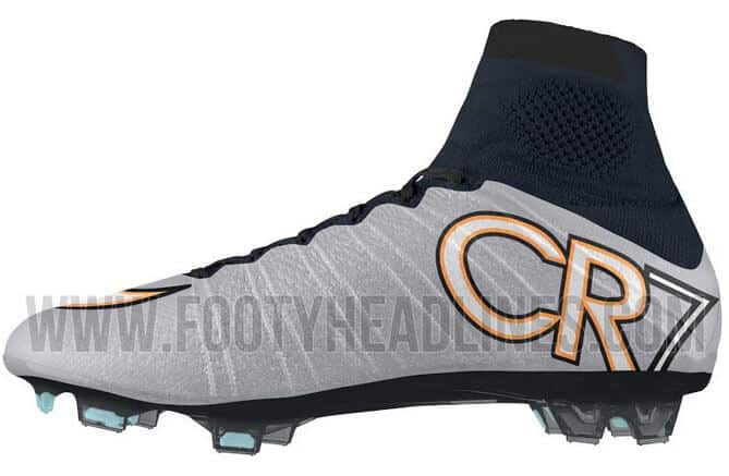 Silver Nike Mercurial Superfly 2015 Boots of Ronaldo