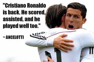 Carlo Ancelotti on Ronaldo