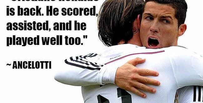 Carlo Ancelotti on Ronaldo