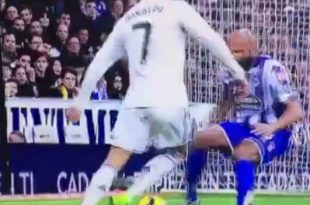 Cristiano Ronaldo nutmeg vs Cordoba defender Pablo