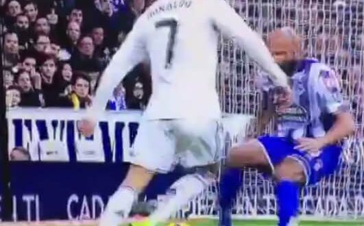 Cristiano Ronaldo nutmeg vs Cordoba defender Pablo