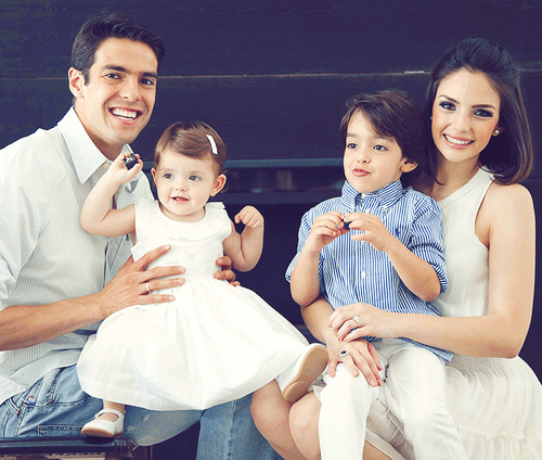 Luca Celico Leite and Isabella, Kids of Kaka