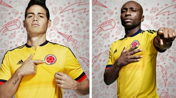 New home jersey of Colombia for 2015CA