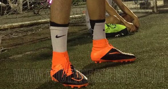 nike hypervenom orange black