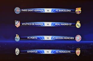 Champions League 2014-15 quarter final ist fixtures