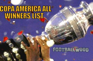 All winners of Copa America football