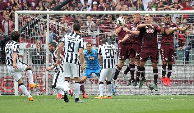 Andrea Pirlo Free Kick goal vs Torino video
