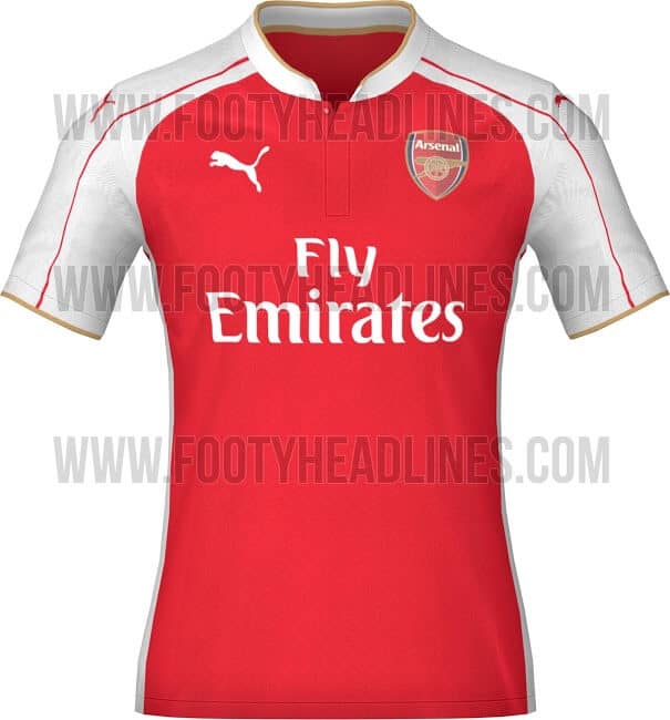 Arsenal 205-16 Home jersey