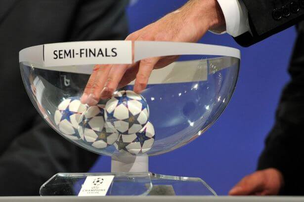 Champions League 14-15 semi final draw date, time