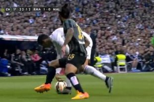 Cristiano Ronaldo nutmeg vs Malaga